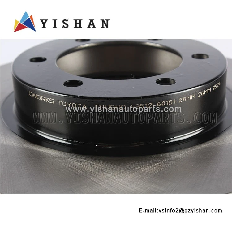 Toyota Tsusho Cworks BRAKE DISC 43512-60151-TA suppliers